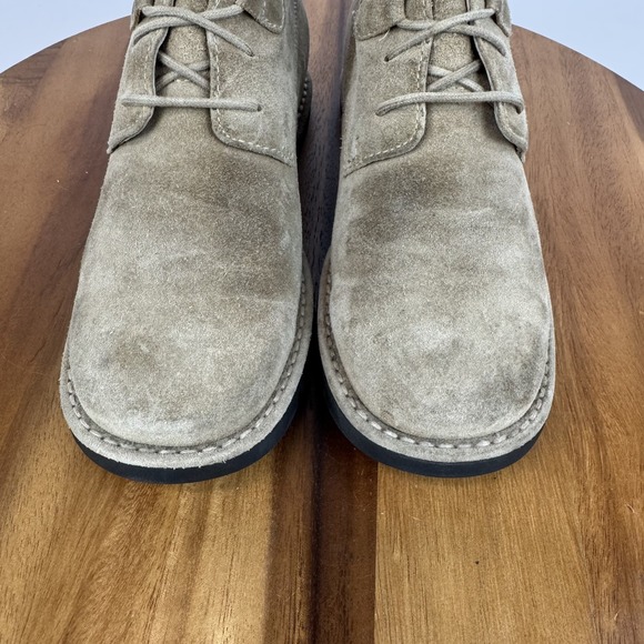 Womens Cole Haan Country Tan Suede Waterproof Lace Up Booties Boots Size 7.5 B - Picture 4 of 9